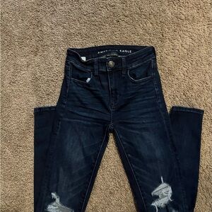American Eagle Outfitters Black Jeggings Skinny Fit